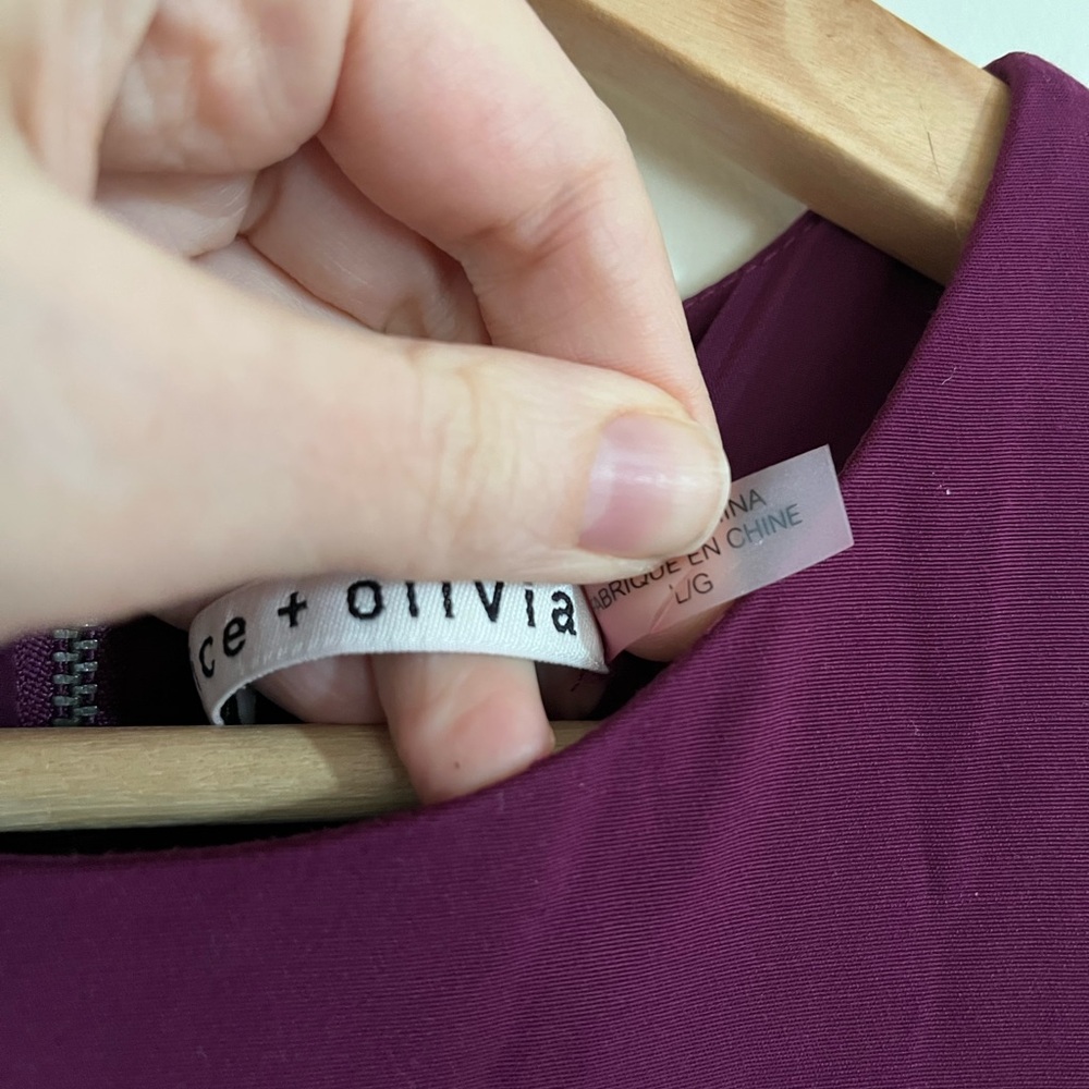 Alice + Olivia Magenta Date Dress | L - Picture 6 of 6